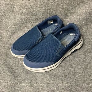 Skechers Mens 10 .5M  Blue Ultra Go Walk 5 Quick Fit Slip On Casual Shoes 55503